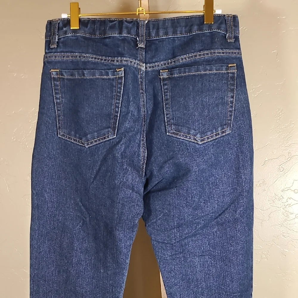 Old Navy Boys Skinny Jeans – Dark Rinse – Size 18 Regular Built In Elastic Flex